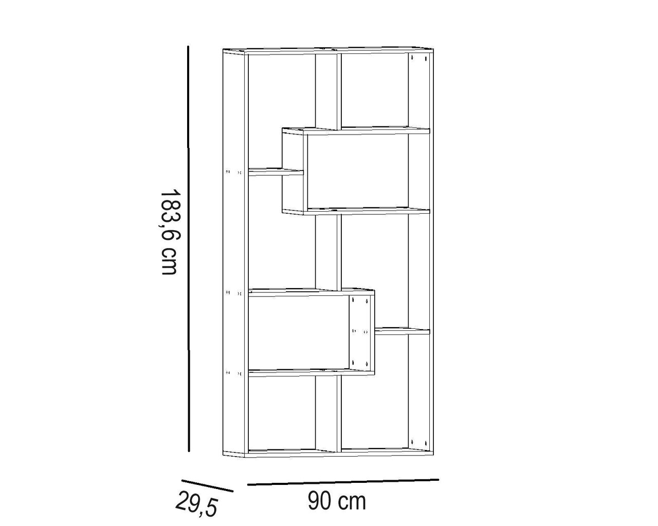 Plaukts Kalune Design Zep, balts цена и информация | Plaukti | 220.lv