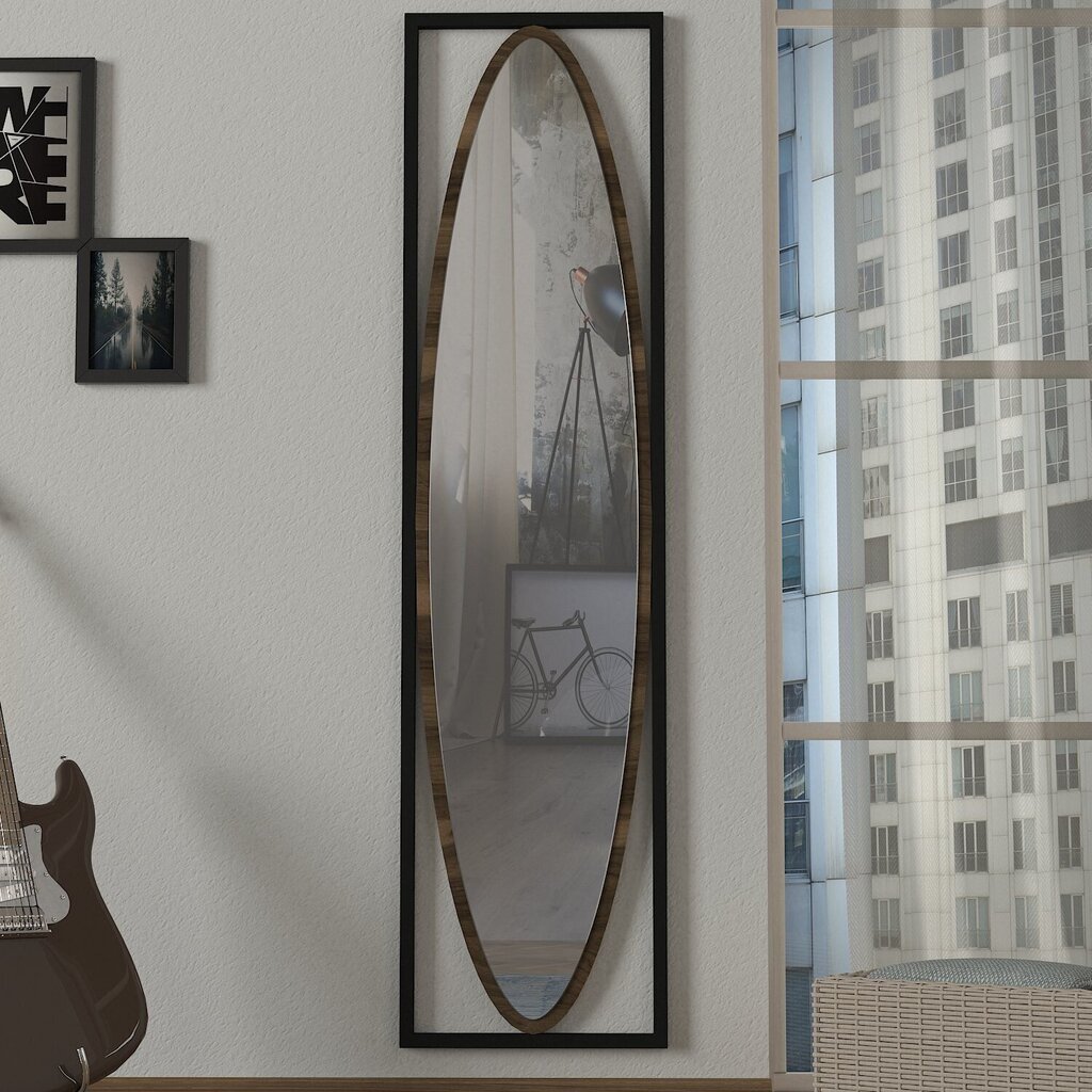 Spogulis Kalune Design Luppi, melns/brūns cena un informācija | Spoguļi | 220.lv