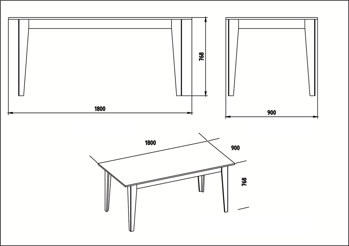 Ēdamistabas galds Kalune Design Lorenz, brūns/melns цена и информация | Virtuves galdi, ēdamgaldi | 220.lv