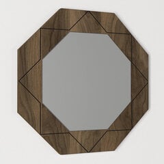 Зеркало Kalune Design Pablo, коричневое цена и информация | Зеркала | 220.lv