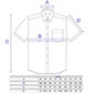 Vīriešu krekls NORDIC - Ar īsām piedurknēm pieguļoša silueta cena un informācija | Vīriešu krekli | 220.lv