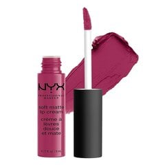 NYX Matēts lūpu krēms SMLC Soft Matte Lip Cream 8 ml, 18 - Prague cena un informācija | Lūpu krāsas, balzāmi, spīdumi, vazelīns | 220.lv