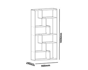 Plaukts Kalune Design Serra, balts цена и информация | Полки | 220.lv