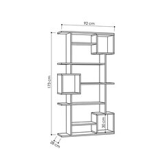 Plaukts Kalune Design Soto, pelēks цена и информация | Полки | 220.lv