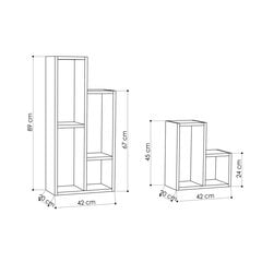 Полка Kalune Design Sule, цвета дуба цена и информация | Полки | 220.lv