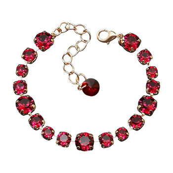 Браслет "Классика II (Ruby)" с кристаллами Swarovski™ цена и информация | Женские браслеты | 220.lv