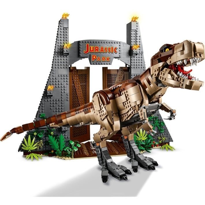 75936 LEGO® Jurassic World Juras T. rex plosīšanās cena un informācija | Konstruktori | 220.lv