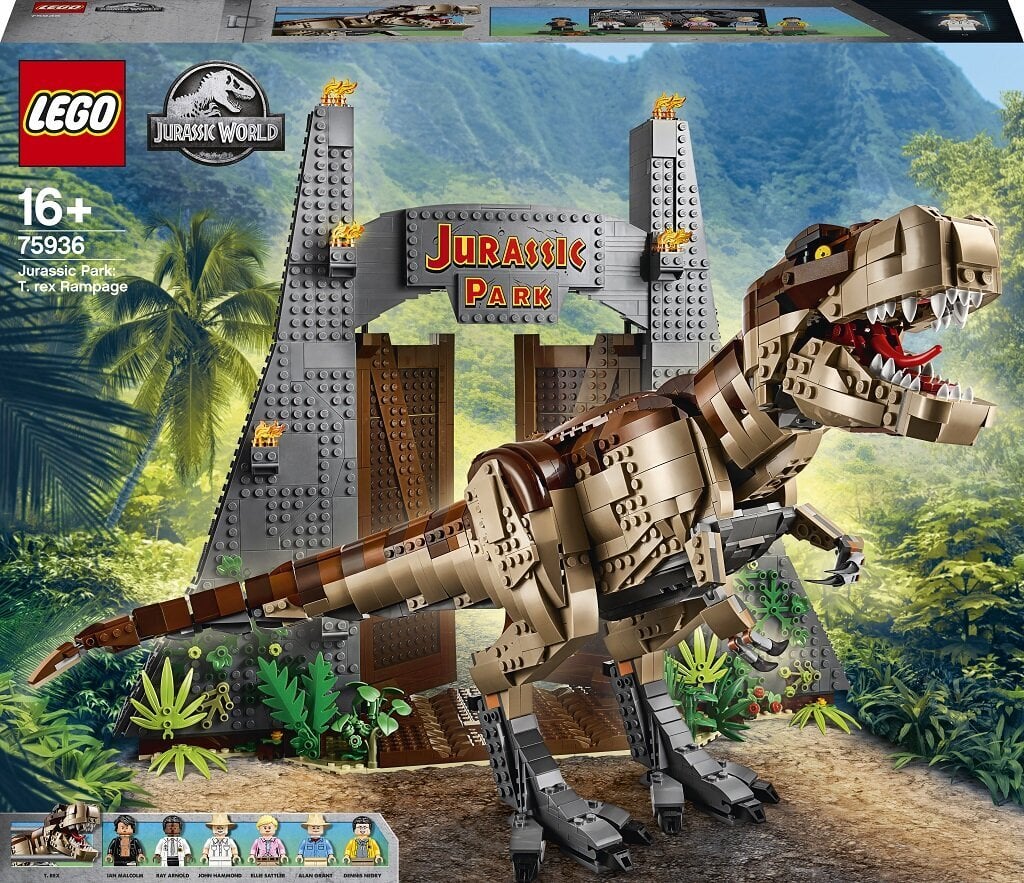 75936 LEGO® Jurassic World Парк Юрского периода: ярость тираннозавра цена |  220.lv