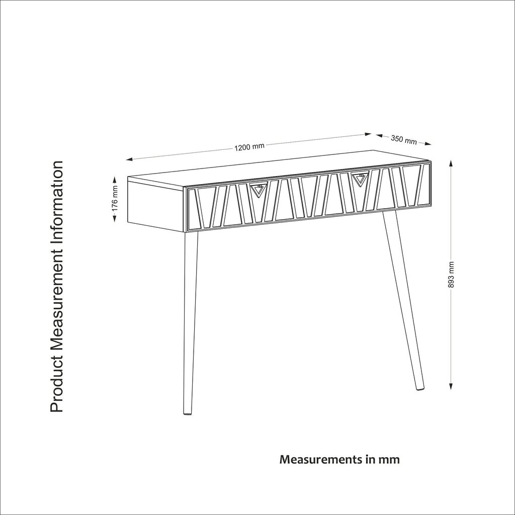 Konsole Kalune Design Forest, brūna/tumši zaļa cena un informācija | Konsoles galdiņi | 220.lv