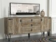 Kumodes un spoguļa komplekts Kalune Design Costa Aynali Console, smilškrāsas цена и информация | Kumodes | 220.lv