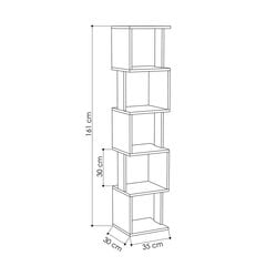 Plaukts Kalune Design Piri, ozola krāsas/pelēks цена и информация | Полки | 220.lv