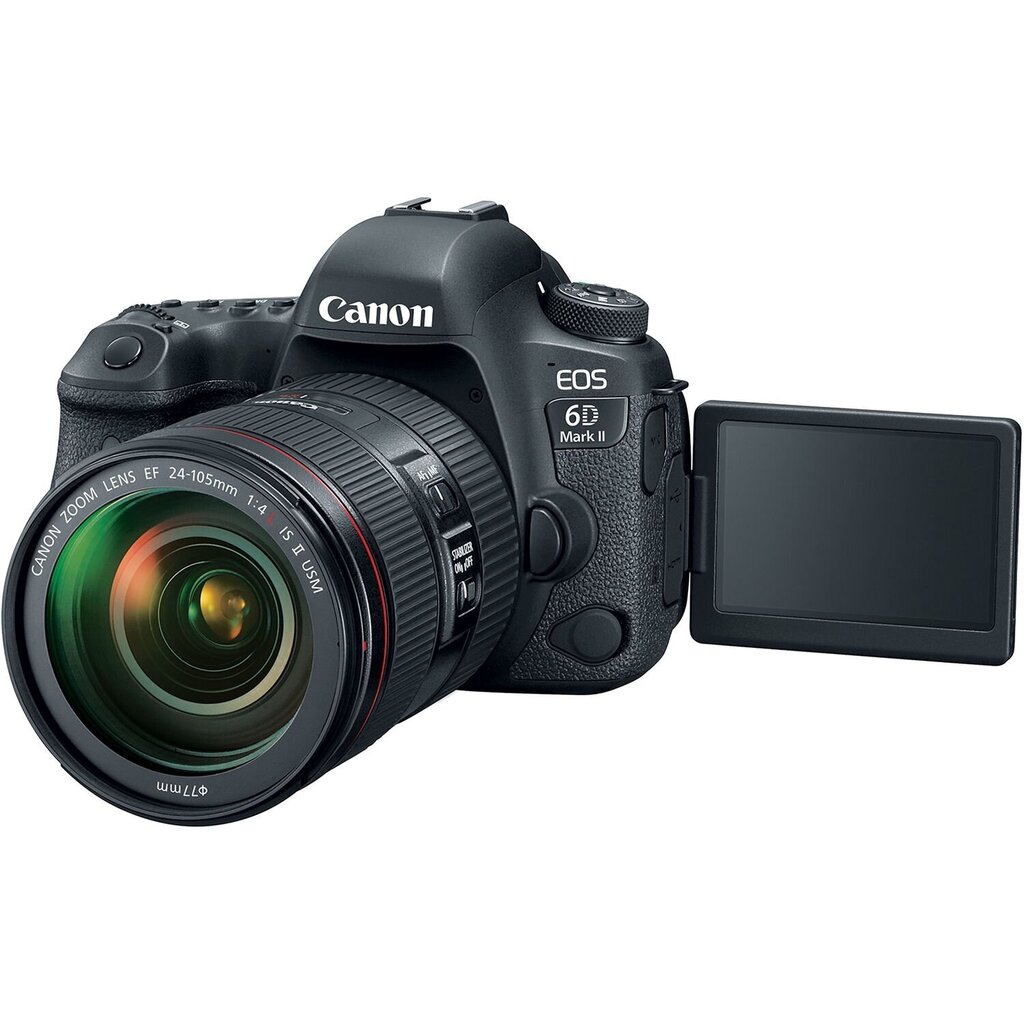 Canon EOS 6D Mark II EF 24-105mm f/4L IS II USM + BG-E21 (Baterijas bloks/turētājs) cena un informācija | Digitālās fotokameras | 220.lv