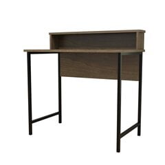 Письменный стол Kalune Design Uso, коричневый/черный цена и информация | Компьютерные, письменные столы | 220.lv
