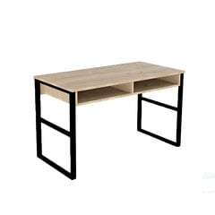 Письменный стол Kalune Design Misto, коричневый/черный цена и информация | Компьютерные, письменные столы | 220.lv