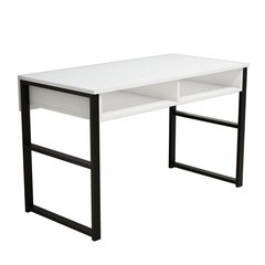 Письменный стол Kalune Design Misto, белый/черный цена и информация | Компьютерные, письменные столы | 220.lv