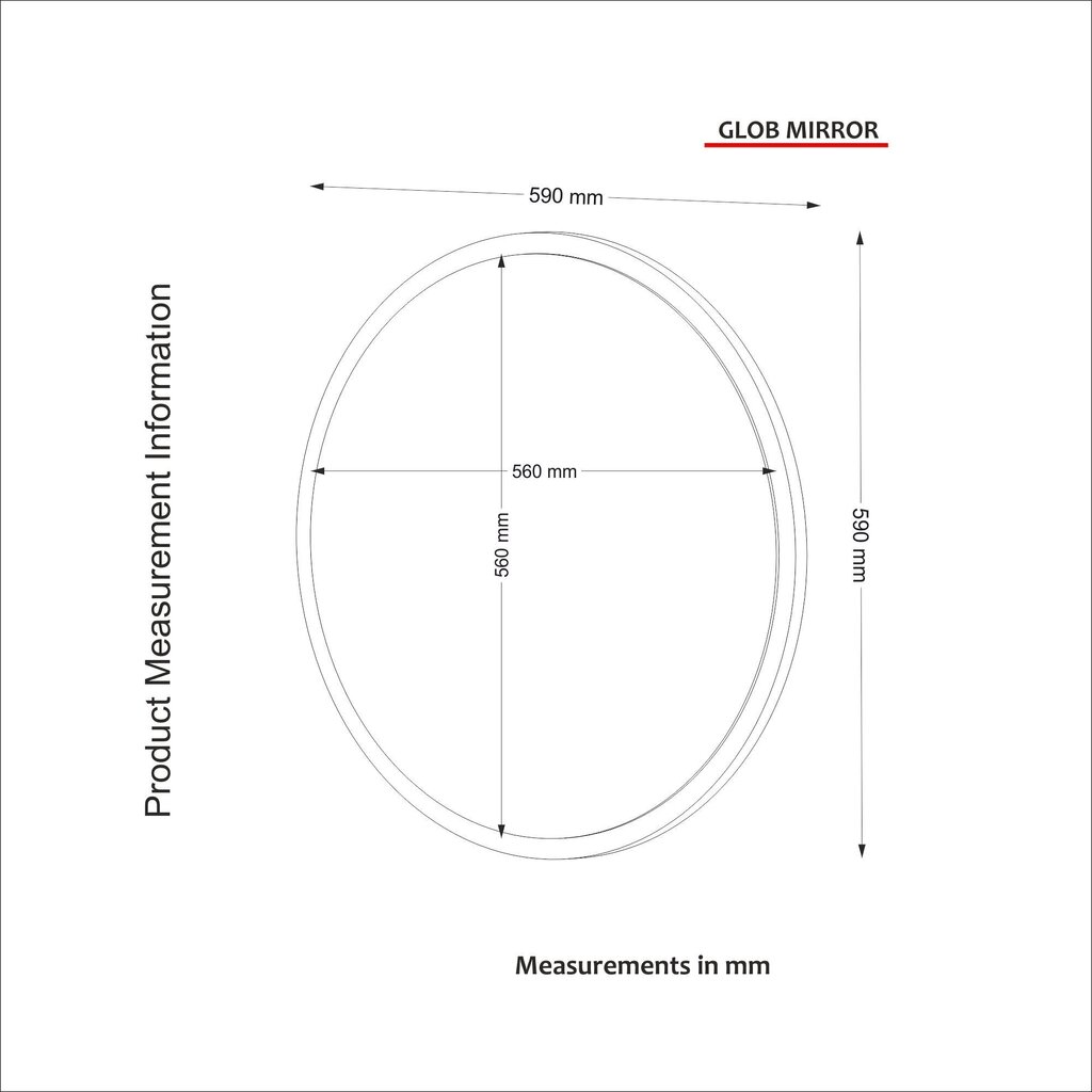 Spogulis Kalune Design Glob, balts цена и информация | Spoguļi | 220.lv