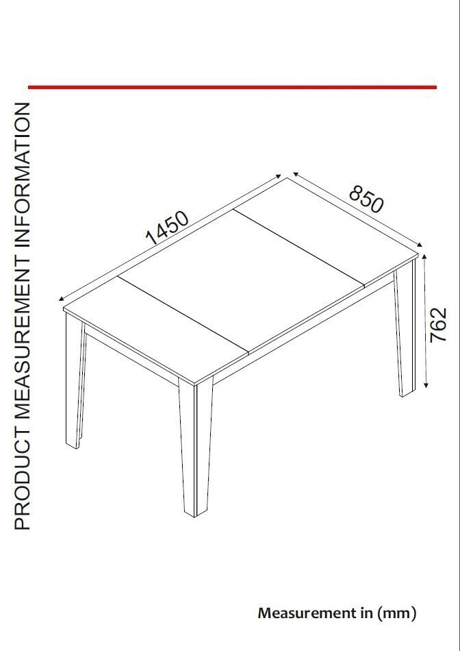 Ēdamistabas galds Kalune Design Costa, smilškrāsas cena un informācija | Virtuves galdi, ēdamgaldi | 220.lv