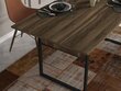 Ēdamistabas galds Kalune Design Lost, brūns cena un informācija | Virtuves galdi, ēdamgaldi | 220.lv