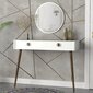 Konsoles un spoguļa komplekts Kalune Design Nadya Aynali, balts cena un informācija | Konsoles galdiņi | 220.lv