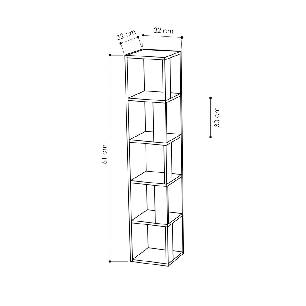 Plaukts Kalune Design Piano, balts cena un informācija | Plaukti | 220.lv