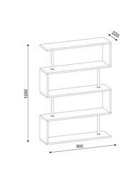 Полка Kalune Design Sunrise, белая цена и информация | Полки | 220.lv