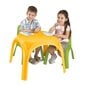 Bērnu galdiņš Kids Table zaļš cena un informācija | Bērnu krēsliņi un bērnu galdiņi | 220.lv