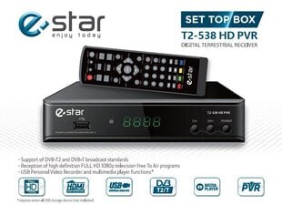 TV piederums STB eSTAR DVBT2 538 HD Black cena un informācija | Virszemes TV uztverēji | 220.lv