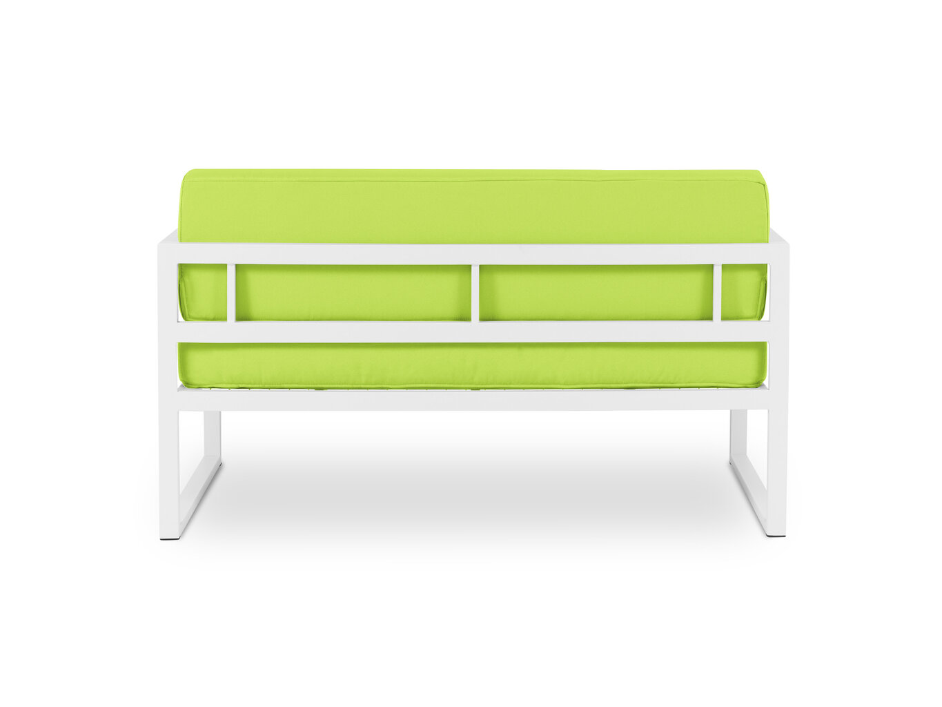 Divvietīgs āra dīvāns Calme Jardin Nicea, gaiši zaļš/balts cena un informācija | Dārza krēsli | 220.lv