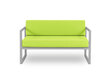 Divvietīgs āra dīvāns Calme Jardin Nicea, gaiši zaļš/gaiši pelēks cena un informācija | Dārza krēsli | 220.lv