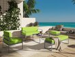 Divvietīgs āra dīvāns Calme Jardin Nicea, gaiši zaļš/gaiši pelēks cena un informācija | Dārza krēsli | 220.lv