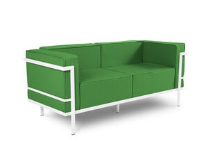 Divvietīgs āra dīvāns Calme Jardin Cannes, zaļš/balts cena un informācija | Dārza krēsli | 220.lv