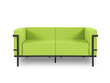 Divvietīgs āra dīvāns Calme Jardin Cannes, gaiši zaļš/tumši pelēks цена и информация | Dārza krēsli | 220.lv