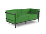 Divvietīgs āra dīvāns Calme Jardin Cannes, zaļš/tumši pelēks