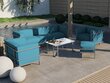 Divvietīgs āra dīvāns Calme Jardin Cannes, zils/gaiši pelēks cena un informācija | Dārza krēsli | 220.lv