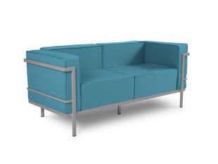 Двухместный уличный диван Calme Jardin Cannes, синий / светло-серый цена и информация | скамейка со столиком | 220.lv
