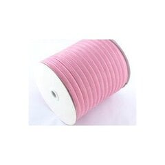 Велюровая (бархатная)  лента RainBow® 6 мм, цвет розовый, 50 м цена и информация | Упаковочные материалы для подарков | 220.lv