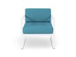 Āra krēsls Calme Jardin Nicea, zils/balts cena un informācija | Dārza krēsli | 220.lv