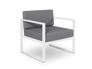 Садовое кресло Calme Jardin Nicea, темно-серое / белое цена и информация | скамейка со столиком | 220.lv