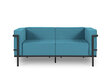Divvietīgs āra dīvāns Calme Jardin Cannes, zils/tumši pelēks cena un informācija | Dārza krēsli | 220.lv