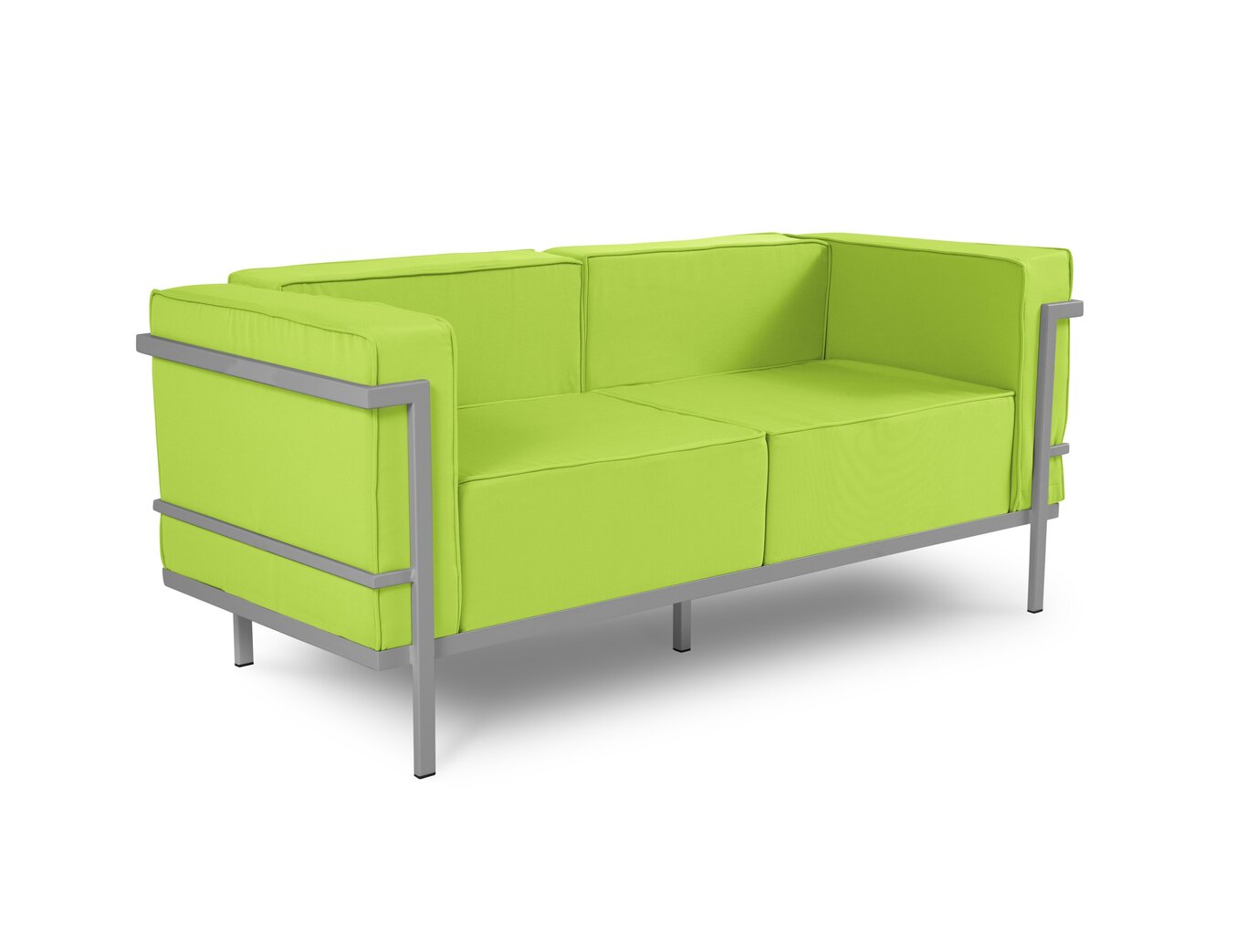 Divvietīgs āra dīvāns Calme Jardin Cannes, gaiši zaļš/gaiši pelēks цена и информация | Dārza krēsli | 220.lv