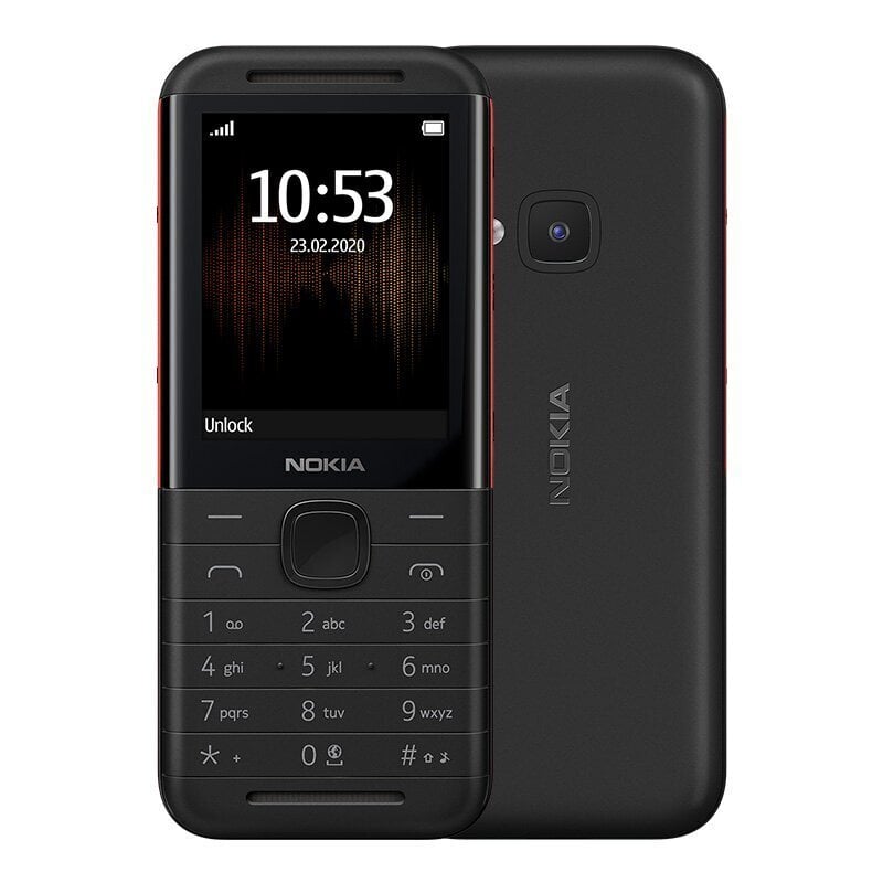 Nokia 5310 (2020), 16MB, Dual SIM, Melns/Sarkans цена и информация | Mobilie telefoni | 220.lv