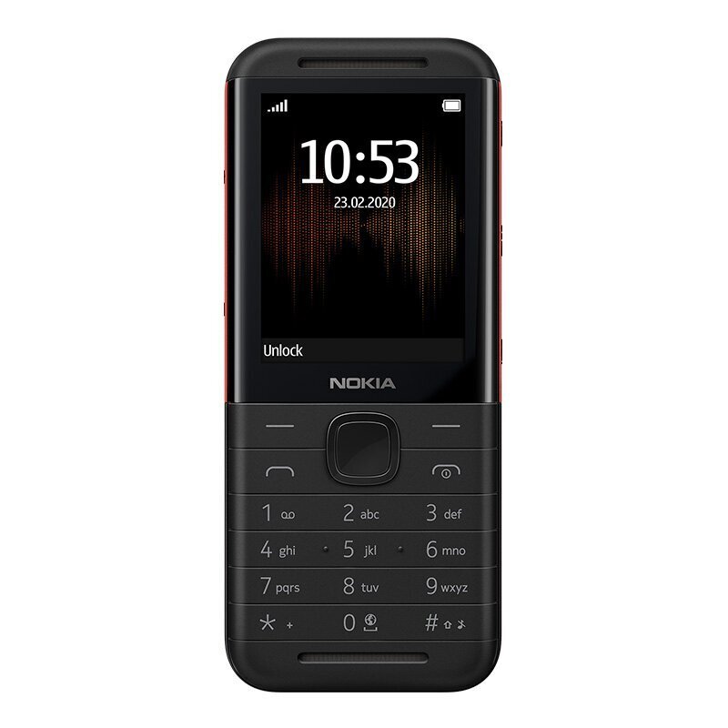 Nokia 5310 (2020), 16MB, Dual SIM, Melns/Sarkans цена и информация | Mobilie telefoni | 220.lv