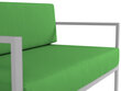 Divvietīgs āra dīvāns Calme Jardin Nicea, zaļš/gaiši pelēks cena un informācija | Dārza krēsli | 220.lv