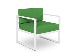 Уличное кресло Calme Jardin Nicea, зеленое/белое цена и информация | Садовые стулья, кресла, пуфы | 220.lv