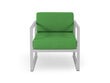 Āra krēsls Calme Jardin Nicea, zaļš/gaiši pelēks cena un informācija | Dārza krēsli | 220.lv