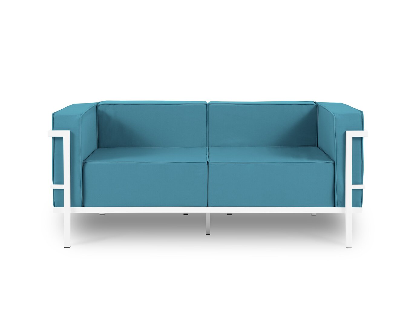 Divvietīgs āra dīvāns Calme Jardin Cannes, zils/balts cena un informācija | Dārza krēsli | 220.lv