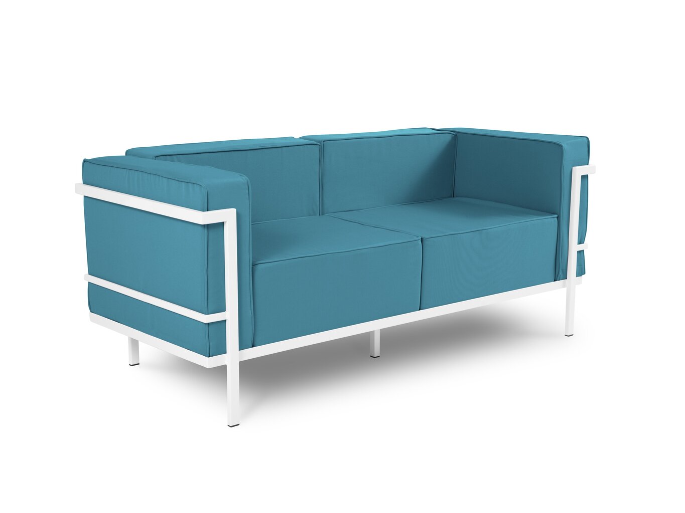 Divvietīgs āra dīvāns Calme Jardin Cannes, zils/balts cena un informācija | Dārza krēsli | 220.lv