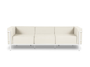 Trīsvietīgs āra dīvāns Calme Jardin Cannes, krēmkrāsas/balts cena un informācija | Dārza krēsli | 220.lv