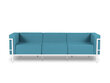Trīsvietīgs āra dīvāns Calme Jardin Cannes, zils/balts cena un informācija | Dārza krēsli | 220.lv