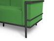 Trīsvietīgs āra dīvāns Calme Jardin Cannes, zaļš/tumši pelēks cena un informācija | Dārza krēsli | 220.lv